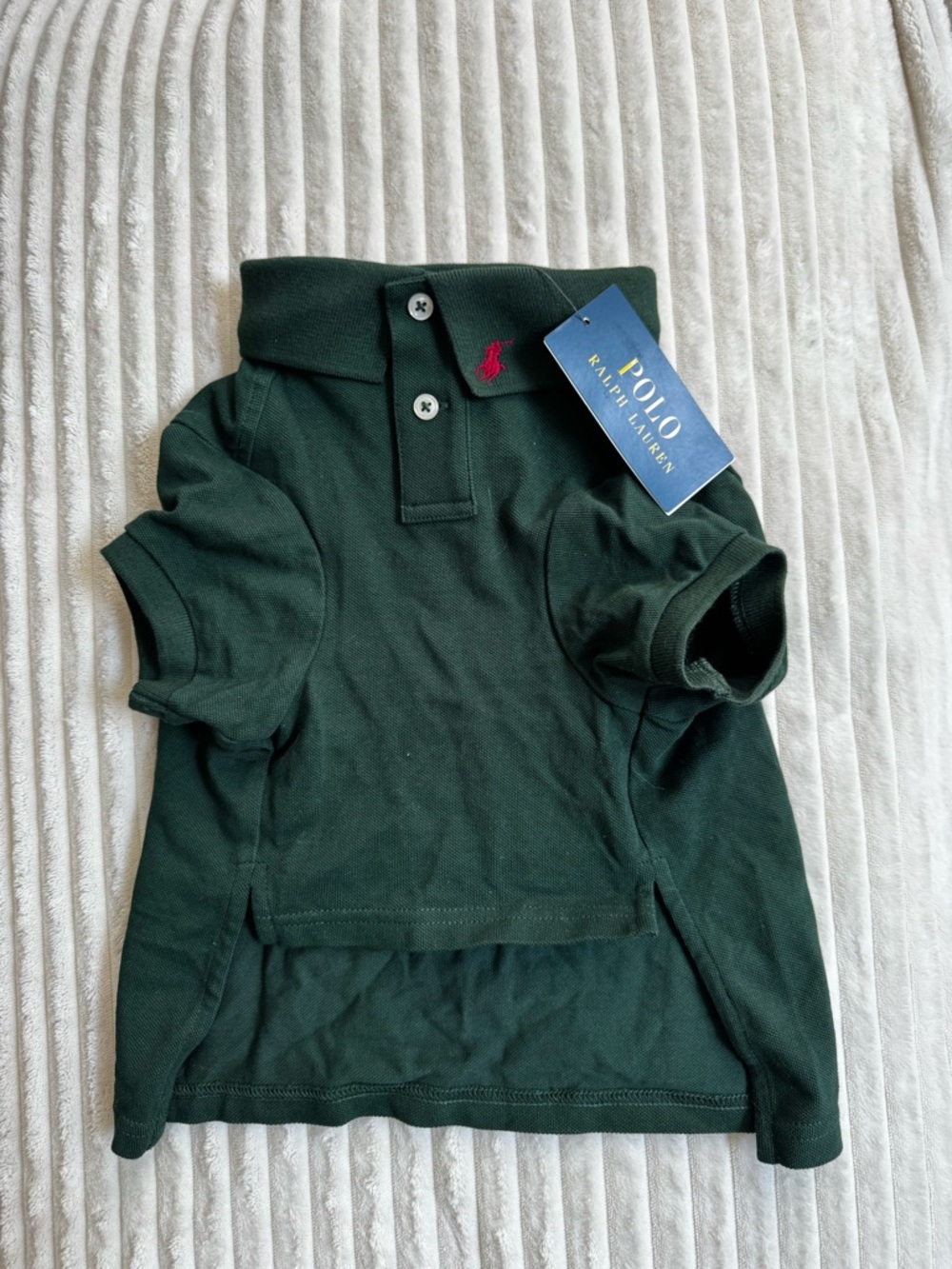 Polo by Ralph Lauren Dark Green DOG Polo with Red Pony